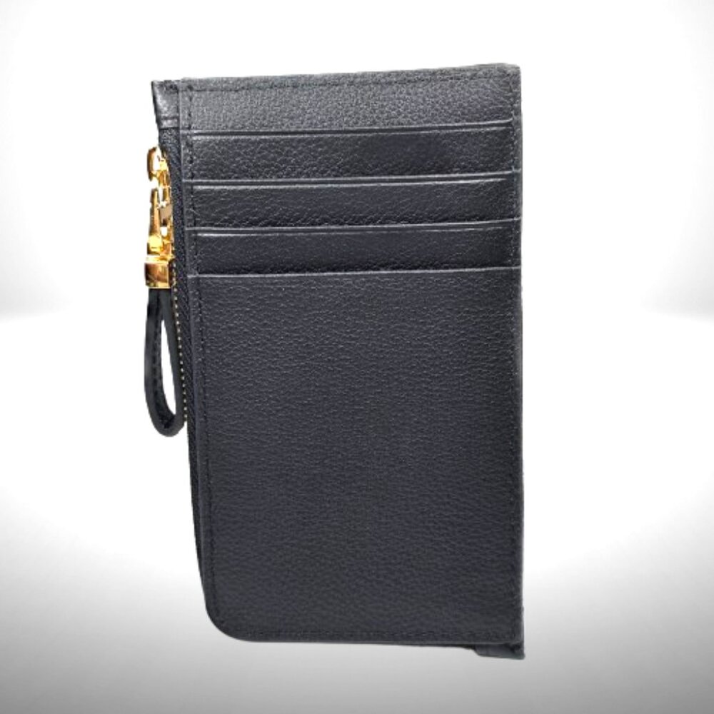 Dior Caro Cosmos Zipped Card Holder In Black Supple Cannage Calfskin - New - Picture 4 of 11